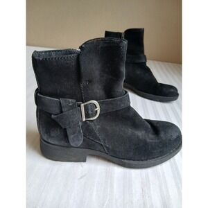 Born Boots Womens 6.5 M Syd Leather Buckle Moto Grunge Comfort Block Heel Boho